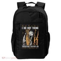 I Do Not Think Therefore I Do Not Am Japanese Possum Backpack thumb 0