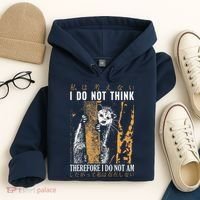 I Do Not Think Therefore I Do Not Am Japanese Possum Hoodie thumb 4