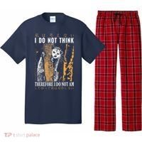 I Do Not Think Therefore I Do Not Am Japanese Possum Pajama Set thumb 0