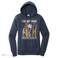 I Do Not Think Therefore I Do Not Am Japanese Possum Women's Hoodie thumb 0