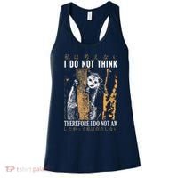 I Do Not Think Therefore I Do Not Am Japanese Possum Women's Tank Top thumb 0
