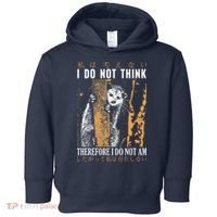 I Do Not Think Therefore I Do Not Am Japanese Possum Toddler Hoodie thumb 0