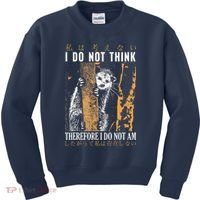 I Do Not Think Therefore I Do Not Am Japanese Possum Kids Sweatshirt thumb 0