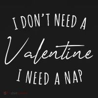 I Dont Need A Valentine I Need A Nap Funny Tote Bag thumb 4