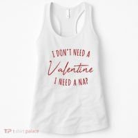 I Dont Need A Valentine I Need A Nap Funny Women's Tank Top thumb 0