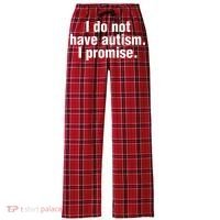 I Do Not Have Autism I Promise Women's Flannel Plaid Pajama Pants thumb 0