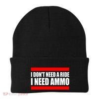 I Don't Need A Ride, I Need Ammo Ammunition Ukraine Beanie thumb 0