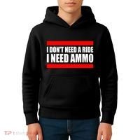 I Don't Need A Ride, I Need Ammo Ammunition Ukraine Kids Hoodie thumb 4