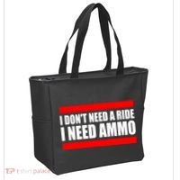 I Don't Need A Ride, I Need Ammo Ammunition Ukraine Tote Bag thumb 2