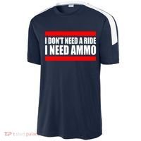 I Don't Need A Ride, I Need Ammo Ammunition Ukraine Sport-Tek Competitor United Soccer Jersey thumb 2