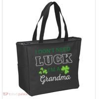 I Don't Need Luck I'm A Grandma St. Patricks Day Shamrock Tote Bag thumb 2