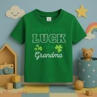 I Don't Need Luck I'm A Grandma St. Patricks Day Shamrock Toddler T-Shirt thumb 3