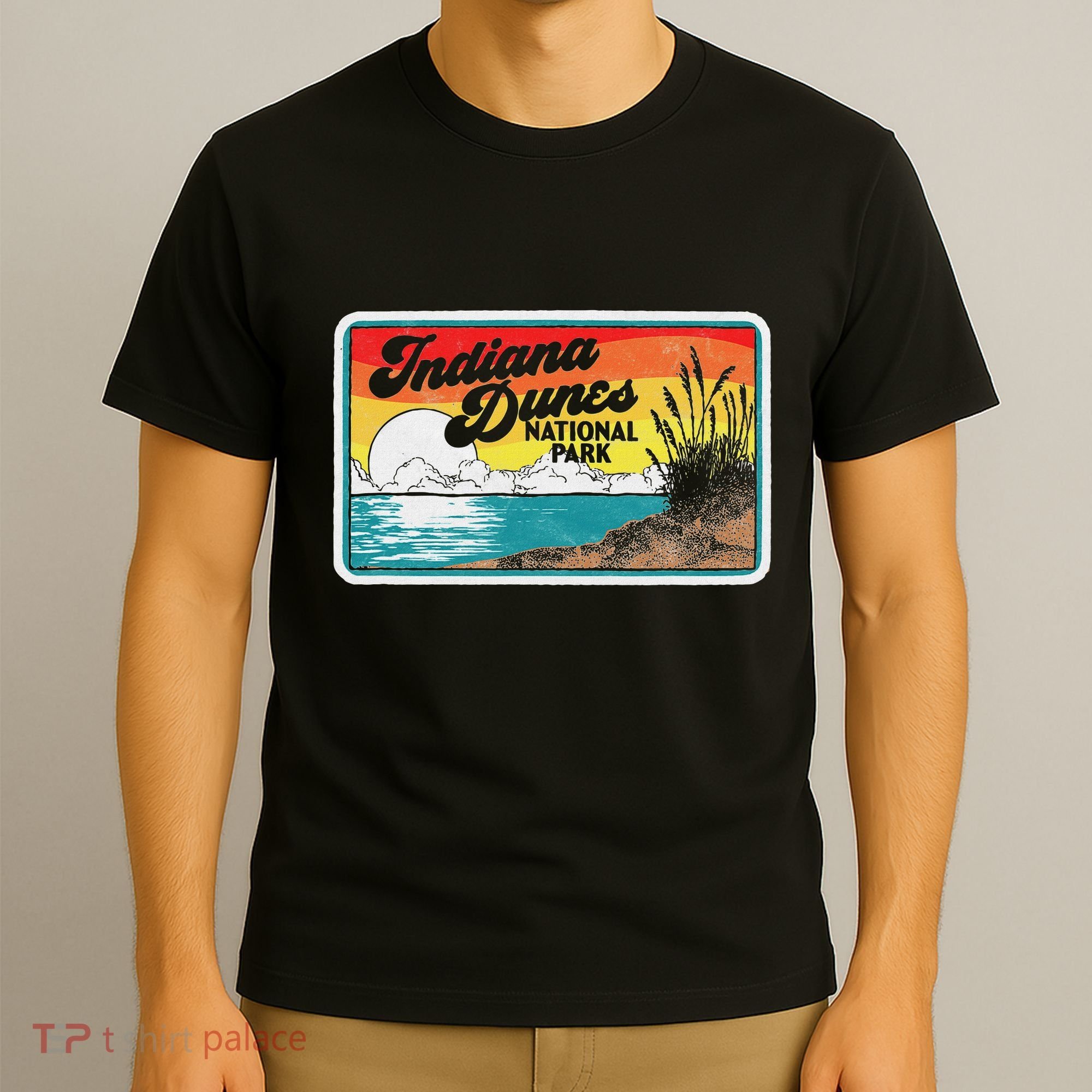 Indiana Dunes National Park Retro Vintage 80S Graphic T-Shirt