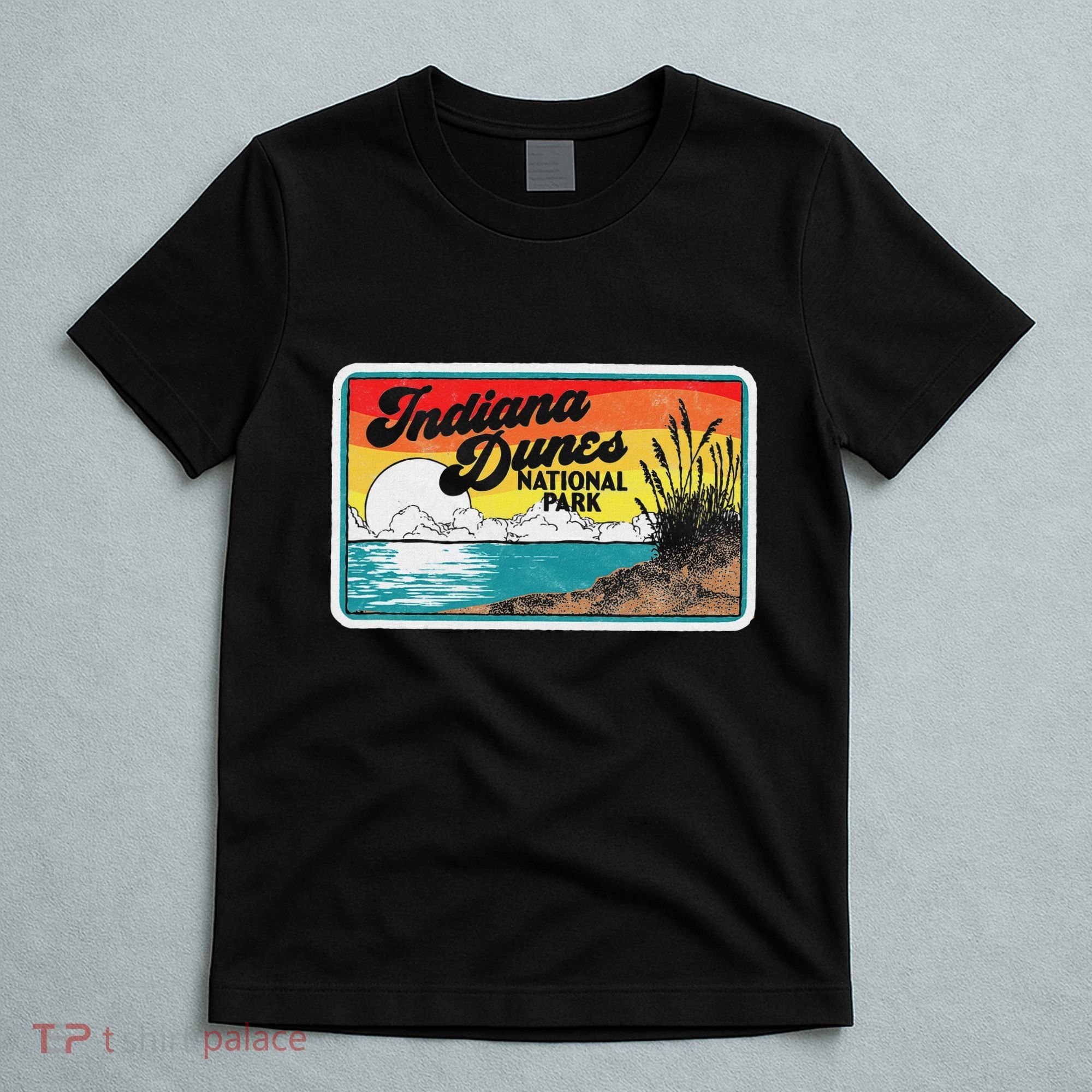Indiana Dunes National Park Retro Vintage 80S Graphic T-Shirt