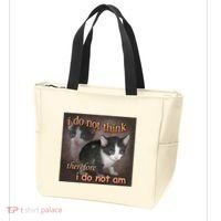 I Do Not Think Therefore I Do Not Am Cat Meme Tote Bag thumb 3