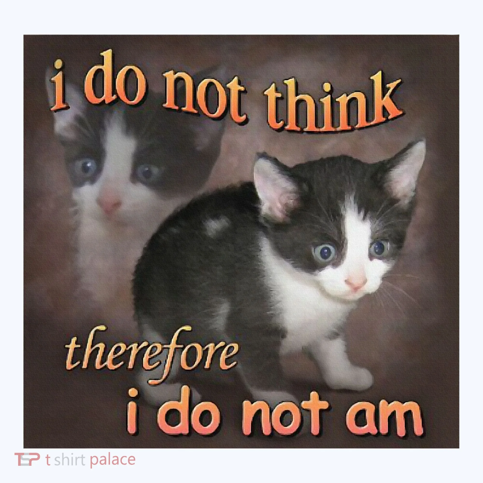 I Do Not Think Therefore I Do Not Am Cat Meme Coffee Mug