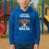 I DonT Need Therapy I Just Need A Break Billiards Snooker Gift Kids Hoodie thumb 2