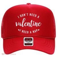 I DonT Need A Valentine I Need A Nap Funny Valentines Day Hat thumb 0