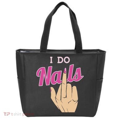 I Do Nails Funny Middlefinger Naildesign Gift Idea Tote Bag