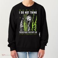 I Do Not Think Therefore I Do Not Am Possum Japanese Women's Sweatshirt thumb 0