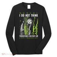 I Do Not Think Therefore I Do Not Am Possum Japanese Long Sleeve Shirt thumb 0