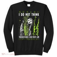 I Do Not Think Therefore I Do Not Am Possum Japanese Sweatshirt thumb 0