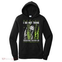 I Do Not Think Therefore I Do Not Am Possum Japanese Women's Hoodie thumb 0
