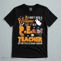 I Don't Need A Costume I'm A PE Teacher Halloween Costume T-Shirt thumb 5