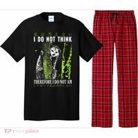 I Do Not Think Therefore I Do Not Am Funny Saying Pajama Set thumb 0