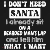 I DonT Need Santa I Already Sit On A Bearded ManS Lap Bucket Hat thumb 4