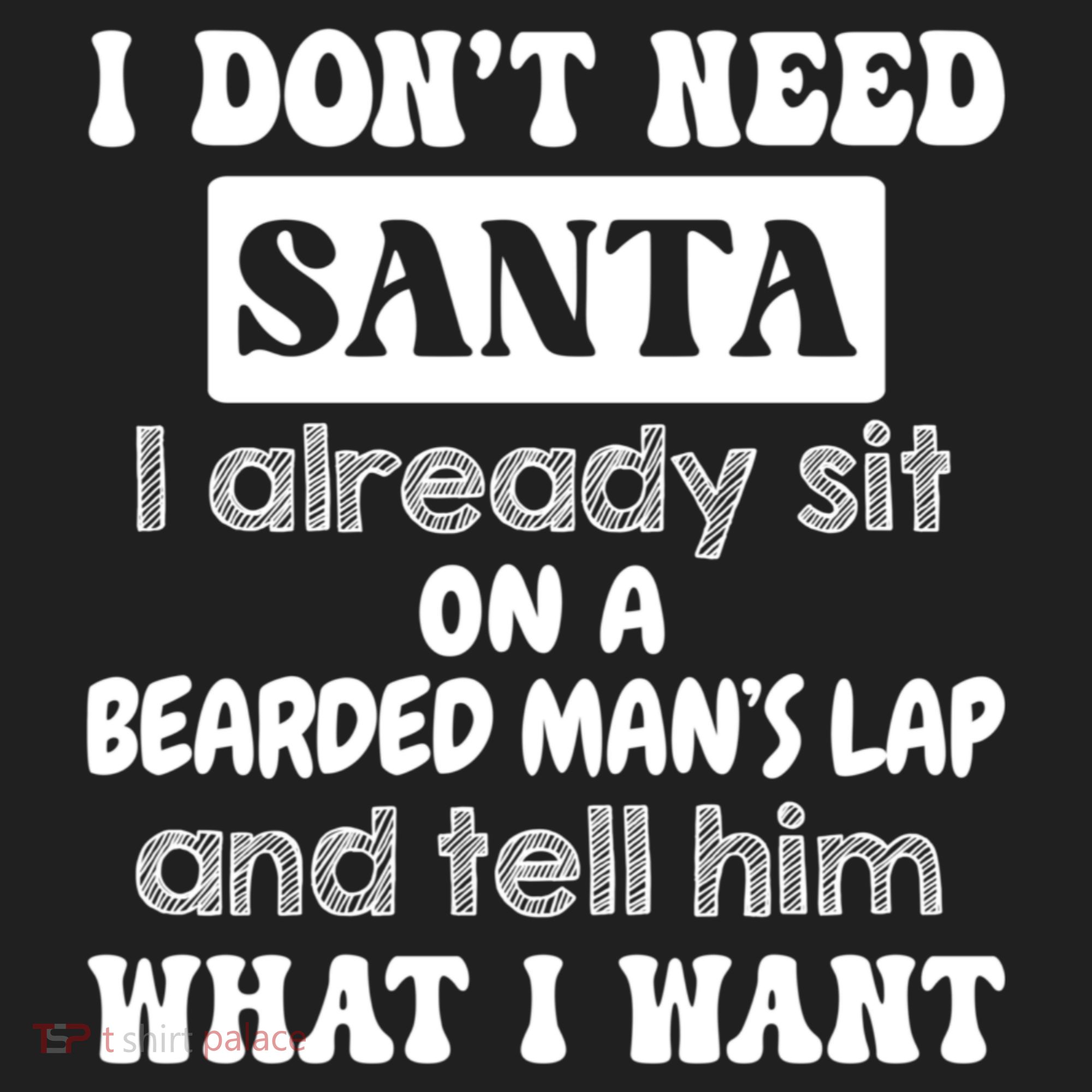 I DonT Need Santa I Already Sit On A Bearded ManS Lap Beanie