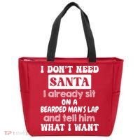 I DonT Need Santa I Already Sit On A Bearded ManS Lap Tote Bag thumb 0