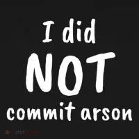 I Did Not Commit Arson Quote Doggie Tank thumb 4