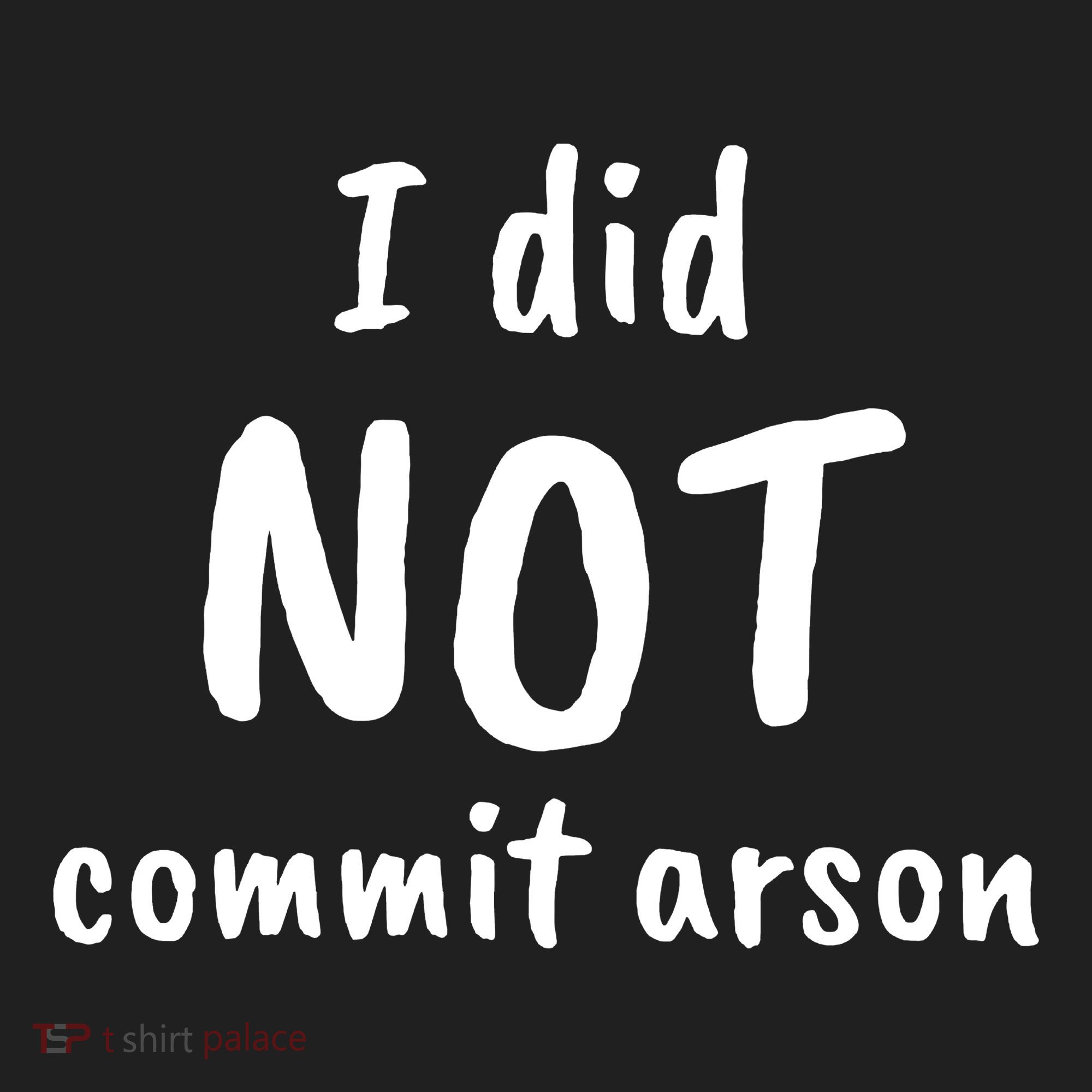 I Did Not Commit Arson Quote Tumbler