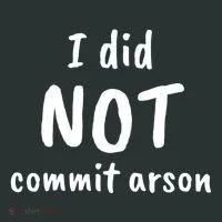 I Did Not Commit Arson Quote Button thumb 1