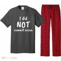 I Did Not Commit Arson Quote Pajama Set thumb 0