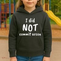 I Did Not Commit Arson Quote Kids Hoodie thumb 3