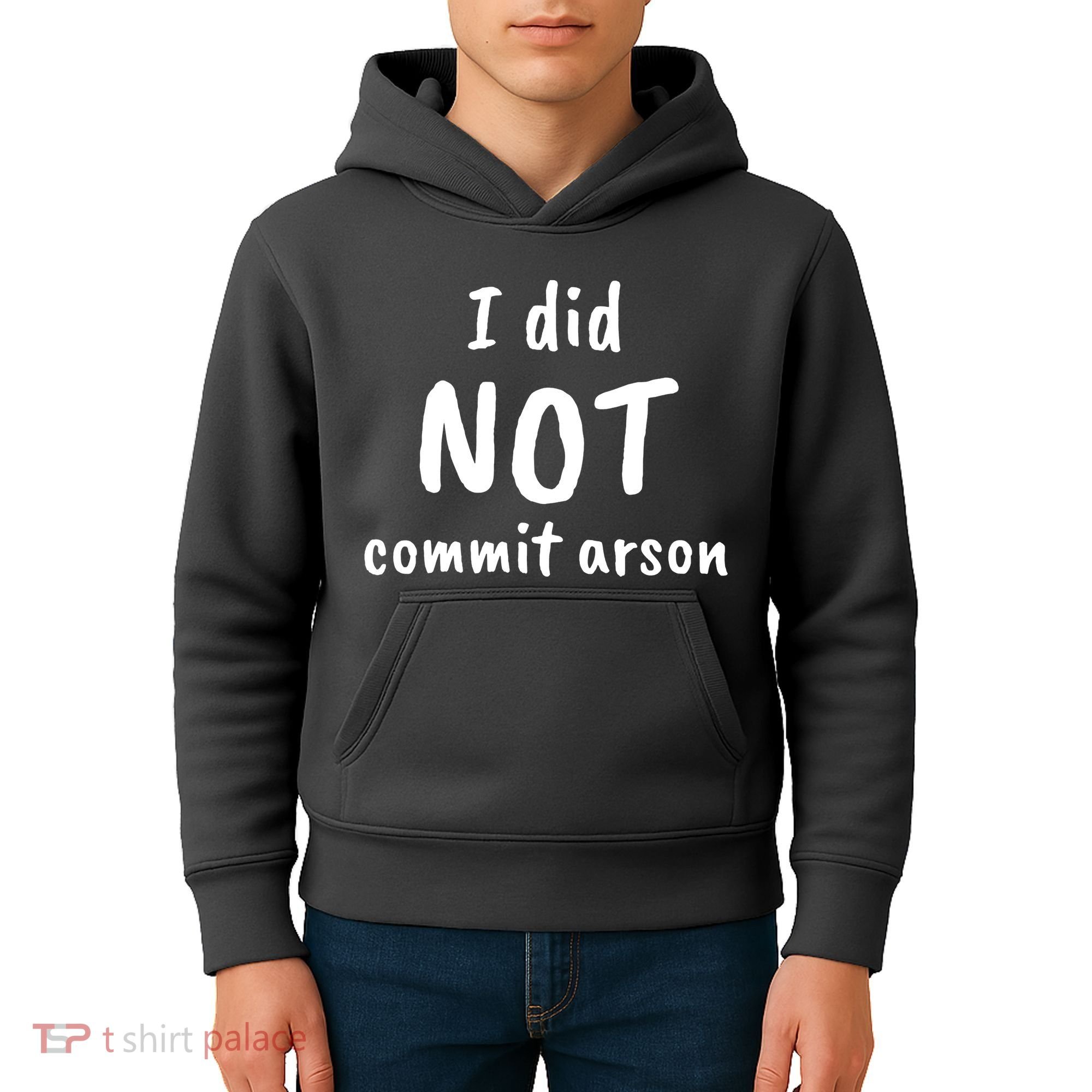 I Did Not Commit Arson Quote Kids Hoodie