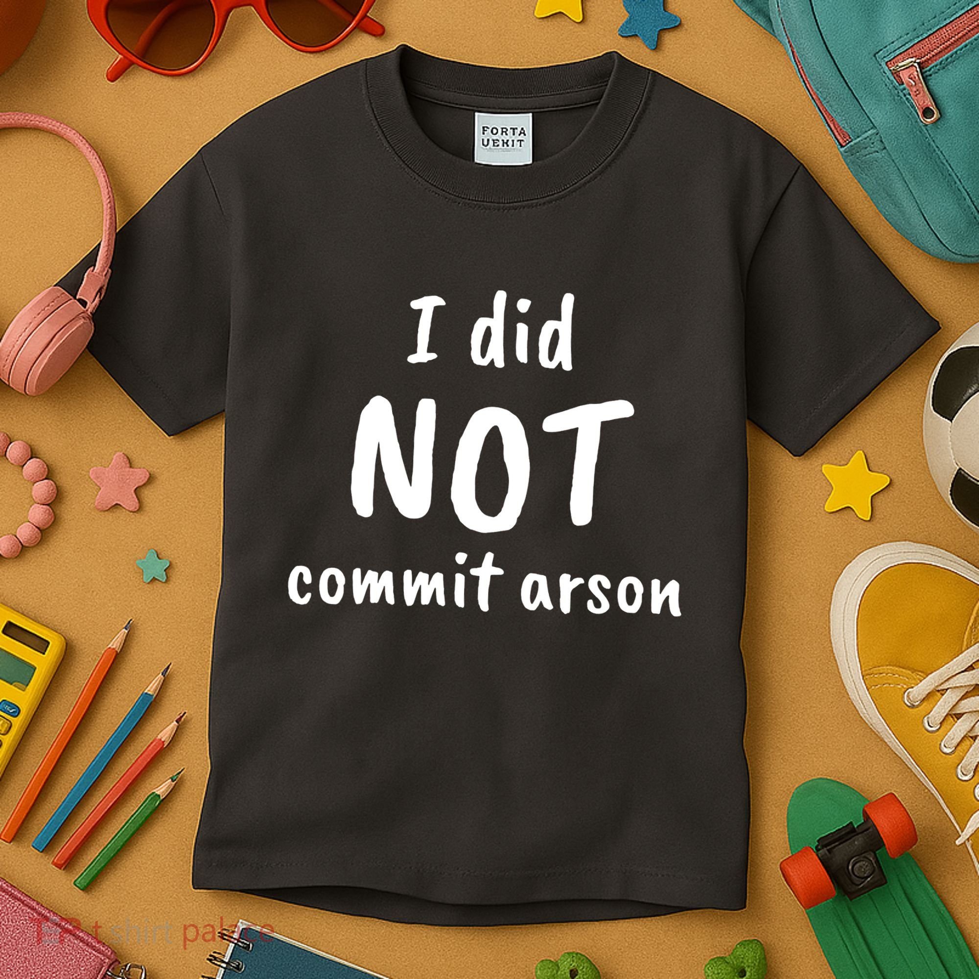 I Did Not Commit Arson Quote Kids T-Shirt