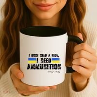 I Dont Need A Ride, I Need Ammunition Volodymyr Zelenskyy Stand With Ukraine Coffee Mug thumb 3
