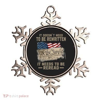 It Doesnt Need To Be Rewritten It Needs To Be Reread Ornament