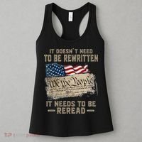 It Doesnt Need To Be Rewritten It Needs To Be Reread Women's Tank Top thumb 3