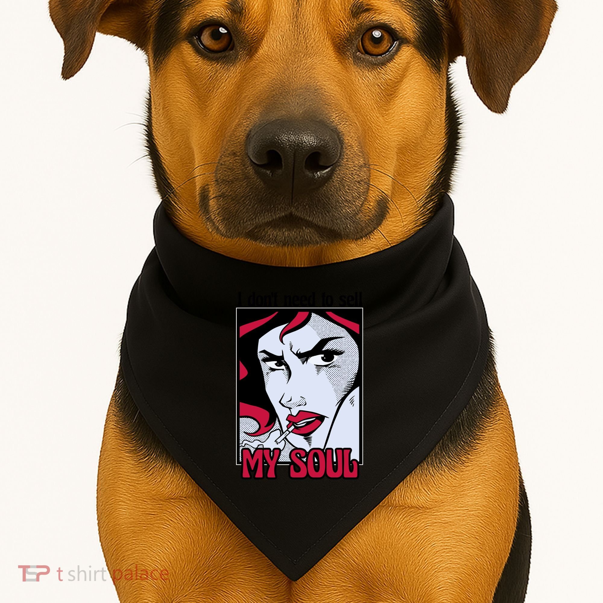 I Don't Need To Sell My Soul Comic USA-Made Doggie Bandana