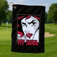 I Don't Need To Sell My Soul Comic Golf Towel thumb 1