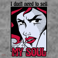 I Don't Need To Sell My Soul Comic Hoodie thumb 2