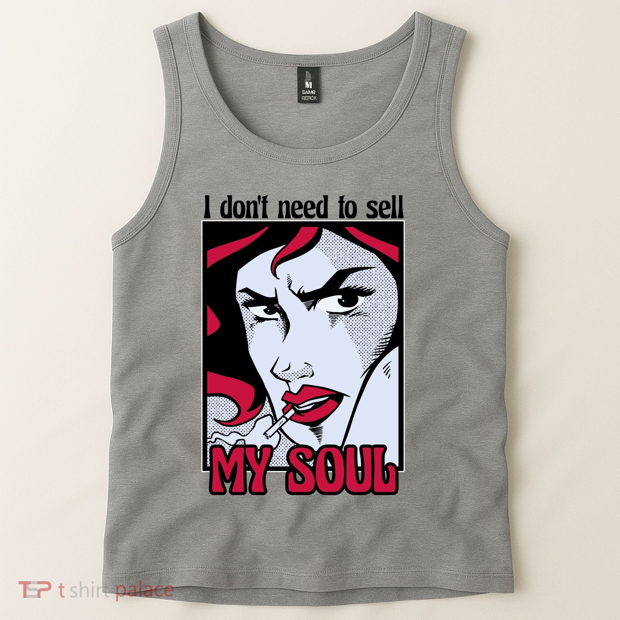 I Don't Need To Sell My Soul Comic Tank Top