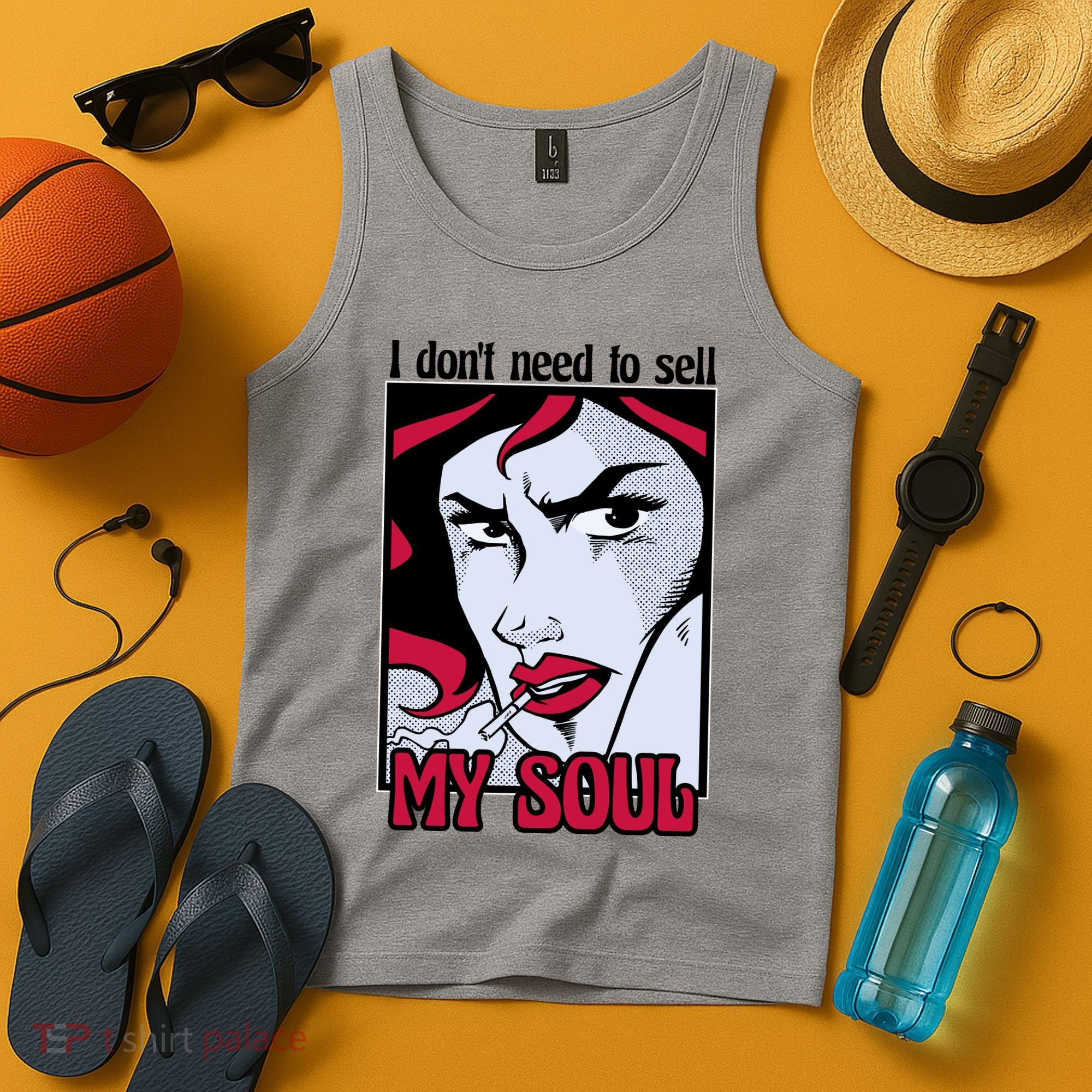 I Don't Need To Sell My Soul Comic Tank Top
