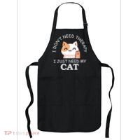 I Don't Need Therapy I Just Need My Cat Cute Apron thumb 0