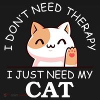 I Don't Need Therapy I Just Need My Cat Cute Apron thumb 3