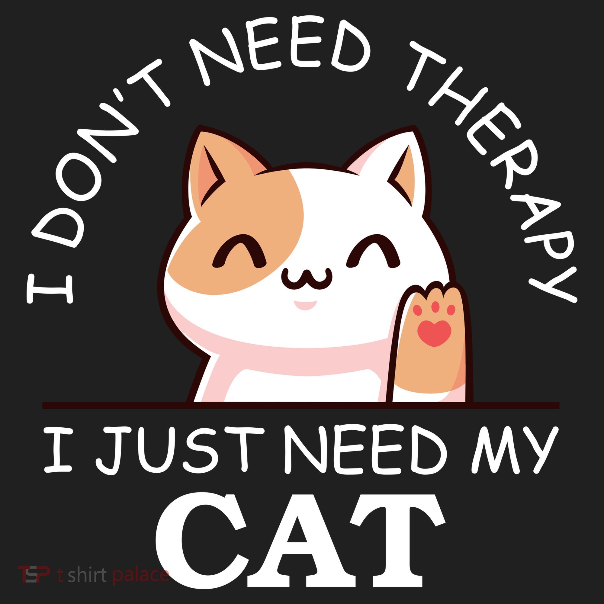 I Don't Need Therapy I Just Need My Cat Cute Golf Towel